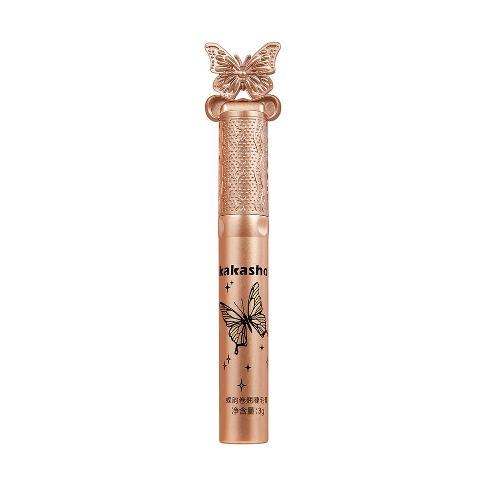kakashow Silk Fiber Matte Mascara Makeup Ultra-Fine Brush Lengthens Eyelashes Waterproof Fast Dry Black Curling