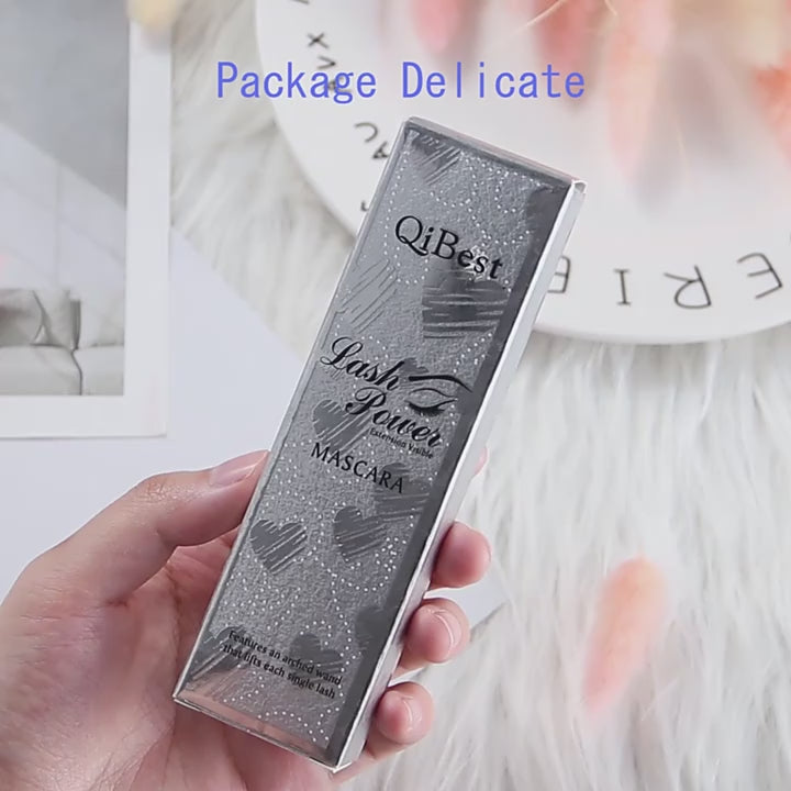 2pcs/set Black Mascara Beauty Makeup 4D Curling Lash Eyelash Extension Waterproof Liquid Volume Mascara Long-wearing Cosmetic
